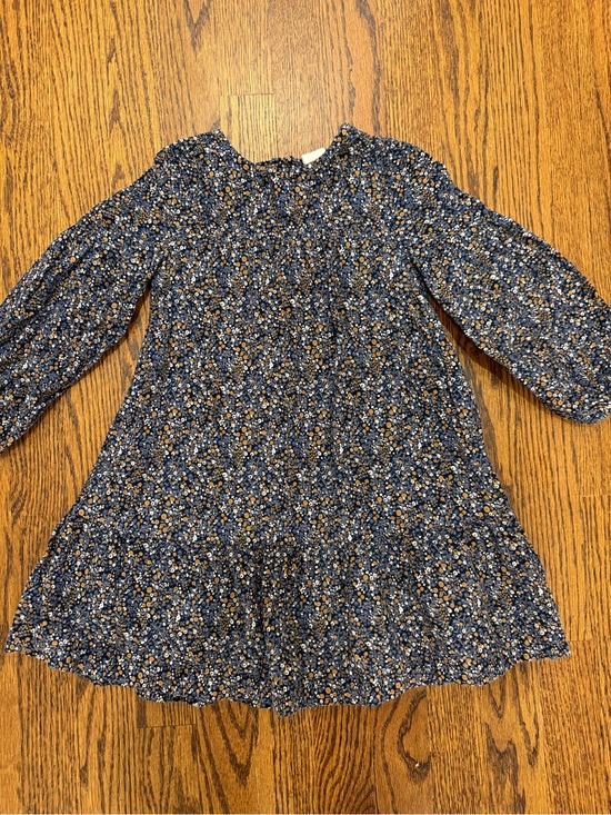 GAP Other - GAP Navy Floral Long-Sleeve Corduroy Casual Dress